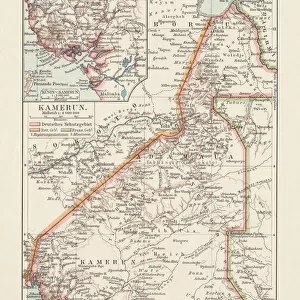 Cameroon Metal Print Collection: Maps