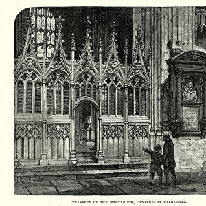 Transept of the martyrdom, Canterbury, Cathedral, 19th Century