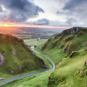 Winnats Pass Spring Sunrise Print Winnats Pass Spring Sunrise Print