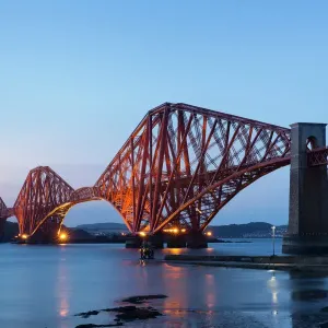 Forth Rail Bridge Dusk Print - UNESCO World Heritage Site Forth Rail Bridge Dusk Print - UNESCO World Heritage Site