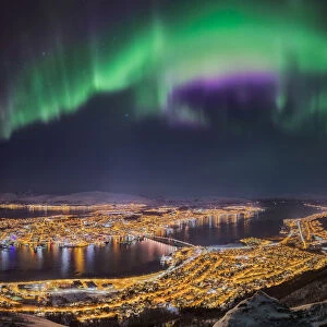Tromso Panorama with Northern Lights