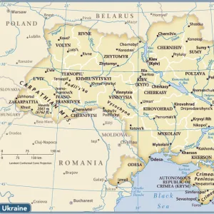 Ukraine country map