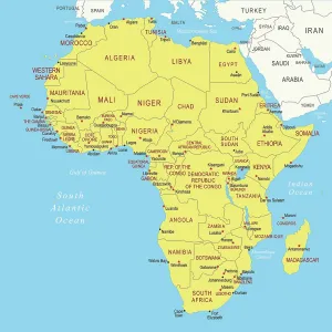 Togo Framed Art Print Collection: Maps