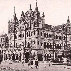 India Heritage Sites Greetings Card Collection: Chhatrapati Shivaji Terminus (formerly Victoria Terminus)