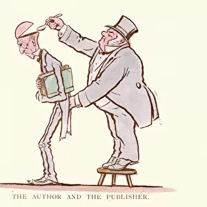 Victorian satirical cartoon, Author and the Publisher