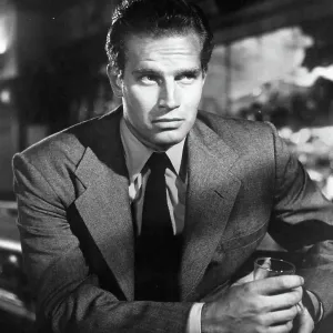 Charlton Heston Print from Dark City, 1950 Charlton Heston Print from Dark City, 1950
