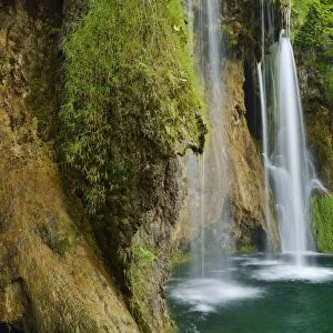 Waterfall, Plitvice Lakes National Park, Plitvice Jezera, Lika-Senj, Croatia
