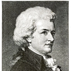 Wolfgang Amadeus Mozart engraving