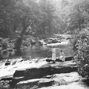 Lynton Print in Devon, 1925 Lynton Print in Devon, 1925