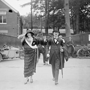 Ascot. Major and Mrs J B Paget. 21 June 1923