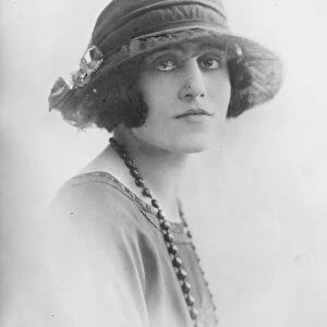 British woman delegate to advertising convention. One of the two women delegates