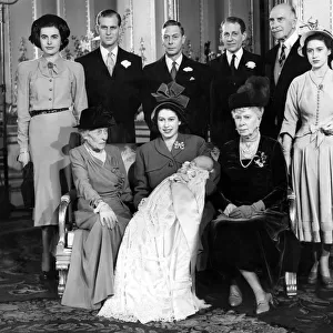 The Christening Group in Buckingham Palace December 1948 Christening of Princess