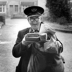 On His Last Delivery, 12th November 1959 Postman Frederick Smith of Essex Road, Longfield