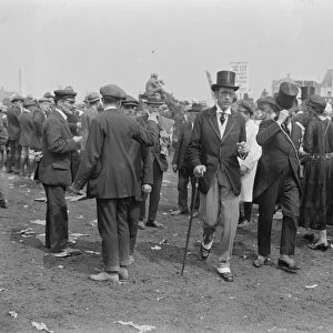 Derby day at Epsom Mr James de Rothschild 1 June 1921