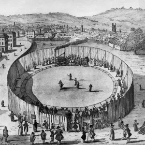 Trevithick Railroad Print at Euston Square 1809 Trevithick Railroad Print at Euston Square 1809