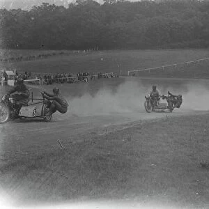 Grass track motorcycle racing. 1939
