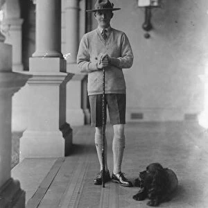 H E Lord Somers, Governor of Victoria, in Scout Uniform. 10 January 1928