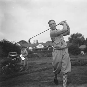 Henry Cotton, golfer. September 1927