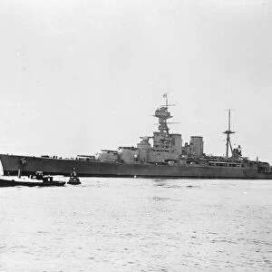 HMS Hood after refit HMS Hood the flagship of the 1st Battle Cruiser Squadron of