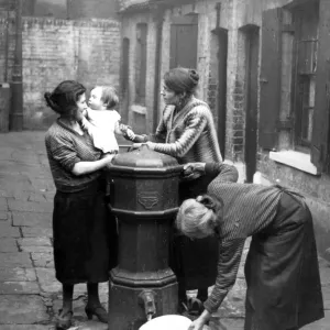 Water Pump Print, Twine Court, Limehouse 1933 Water Pump Print, Twine Court, Limehouse 1933