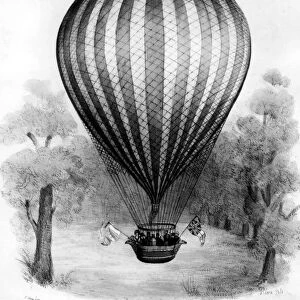 London : The Vauxhall Royal Balloon, coloured lithograph, after Black, by Alvey 9