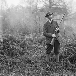 Marquess of Ailesburys shooting party at Savernake Forest, Marlborough, Wiltshire