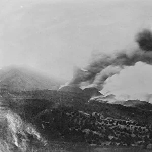 Mount Etna of Sicily, Italy now in a violent eruption April 1922