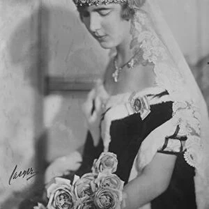 Princess Ingrid of Sweden photographed in her first court dress. 17 January 1928