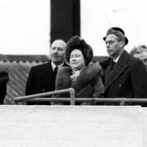 King George VI and Queen Elizabeth at London Airport King George VI and Queen Elizabeth at London Airport