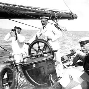 King George V as Captain of Britannia Print King George V as Captain of Britannia Print