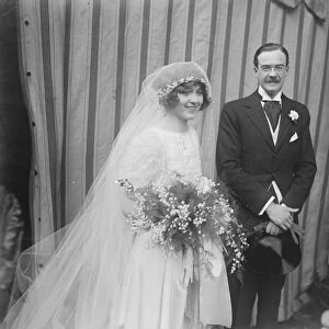 Sir Timothy Eden Weds Miss Edith Prendergast was married at St Georges, Hanover
