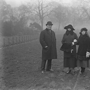 Society in the Park. Sir Charles and Lady Walpole photographed in Hyde Park with their daughter