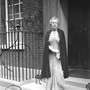 The State opening of Parliament. Mrs Neville Chamberlain wife of the Prime Minister