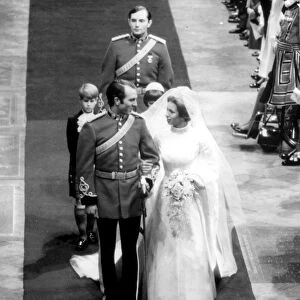 Wedding of Princess Anne to Captain Mark Phillips 1973