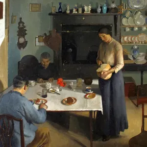 Harold Harvey's Print of The Tea Table, 1920 Harold Harvey's Print of The Tea Table, 1920