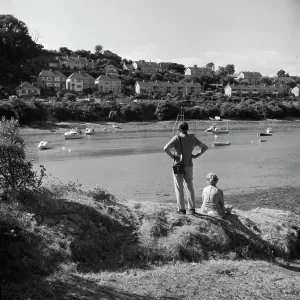 View of Malpas from Tregothnan landing side, St Michael Penkivel Print View of Malpas from Tregothnan landing side, St Michael Penkivel Print