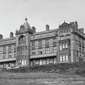 Print of the Headland Hotel, Newquay Print of the Headland Hotel, Newquay