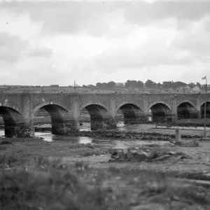 Print of Wadebridge Bridge, Cornwall, early 1900s Print of Wadebridge Bridge, Cornwall, early 1900s