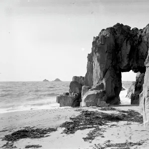 Progo Beach, St Just in Penwith, Cornwall. Probably early 1900s