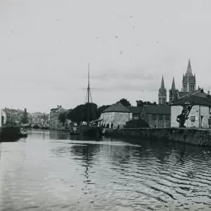 Back Quay, Truro, Cornwall. 1910