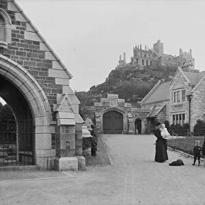 St Michaels Mount, Mounts Bay, Cornwall. Possibly 1895