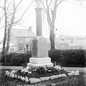 War Memorial, St Agnes, Cornwall. Around 1920