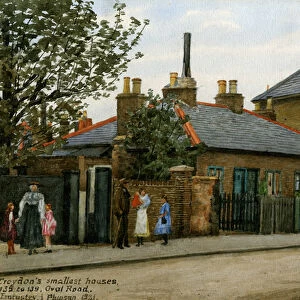 135 to 139 Oval Road: Croydons Smallest Houses, 1921 (w / c on paper)