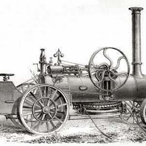 A 19th century John Fowler steam driven ploughing or traction engine