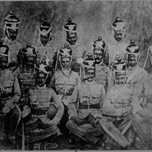2nd Madras Regiment Light Cavalry, 1860 (b / w photo)