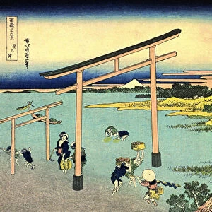 36 vues du Mont Fuji, Japon : la baie de Noboto, Japon - Estampe de Katsushika Hokusai (1760-1849) (ecole ukiyo-e) 1830-1833 State A Pushkin Museum of Fine Arts, Moscou