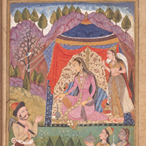 48. 6 / 2 folio 138 Farhad recounts his adventures to Princess Shirin