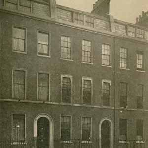 No 48 Doughty Street, Mecklenburgh Square, London, Residence of Charles Dickens, 1837-39 (b / w photo)