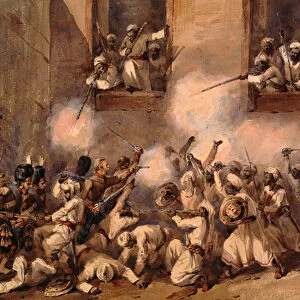 The 93rd Highlanders entering the breach at the storming of the Secundrabagh, Lucknow