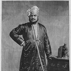 Abdul Karim (the Munshi), Indian Secretary of Queen Victoria (litho)